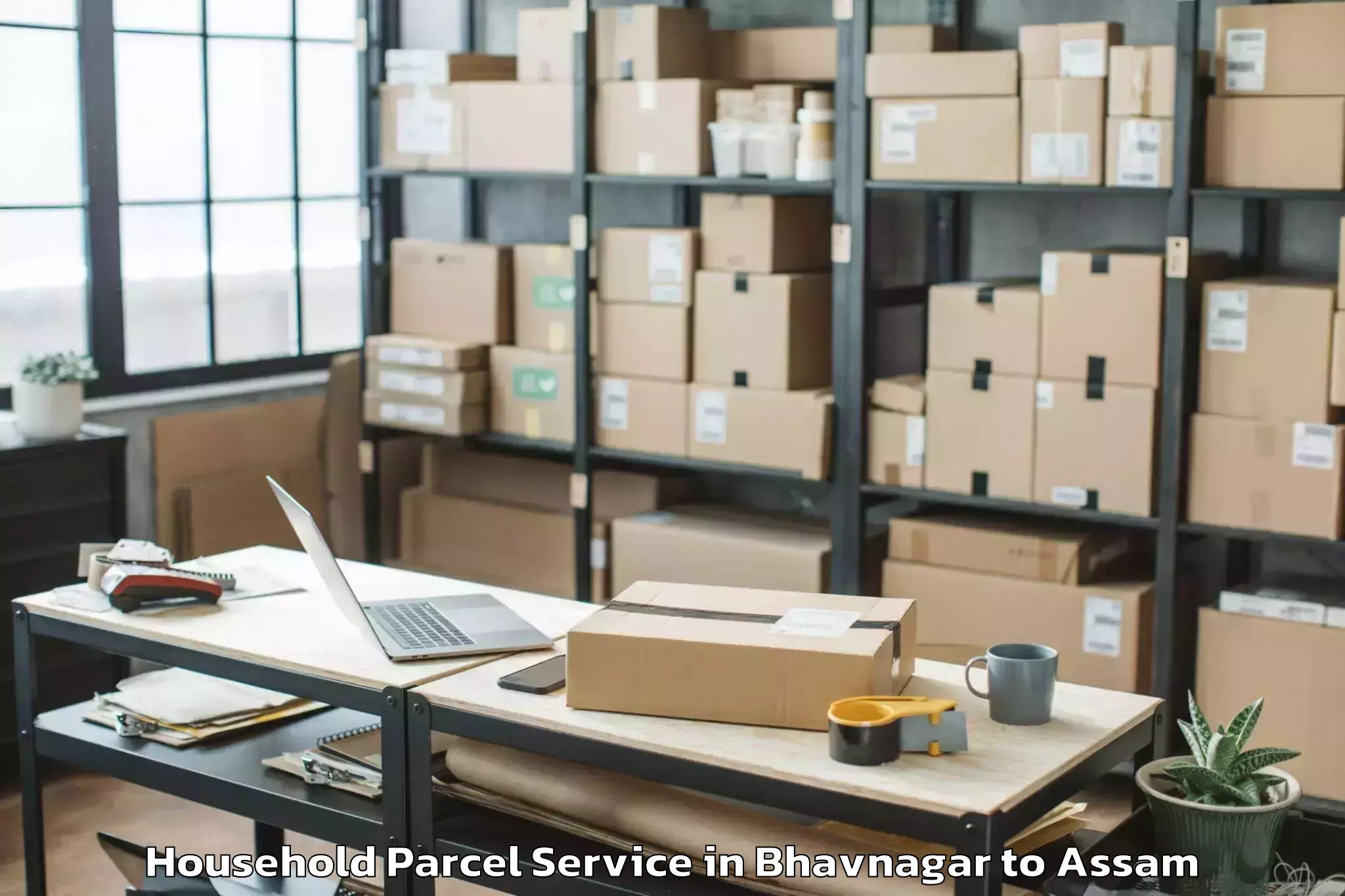 Reliable Bhavnagar to Nazira Household Parcel